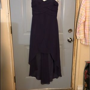 David’s Bridal Purple High Low Dress